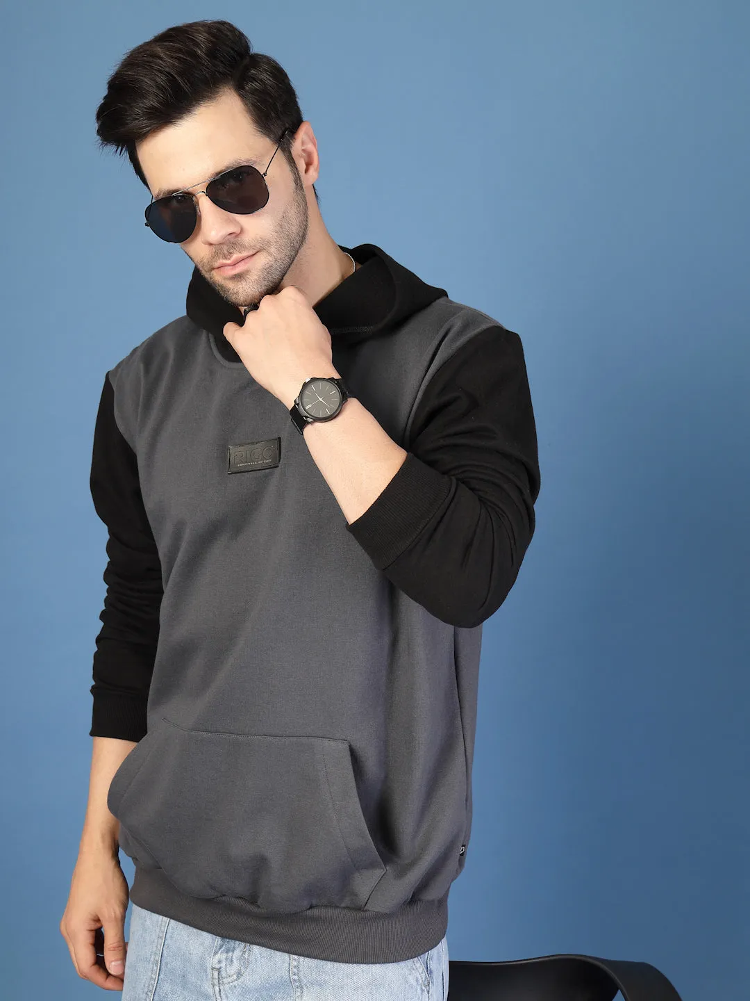Bold Colorblocked Oversized Hoodie