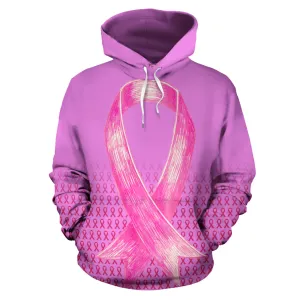 Bold Pink Ribbon Hoodie