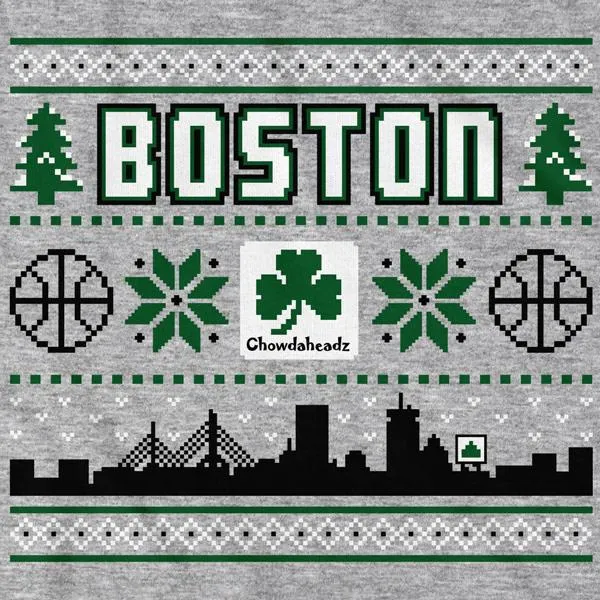 Boston Shamrock Ugly Sweater T-Shirt