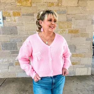 BOW DETAILED CARDIGAN SWEATER
