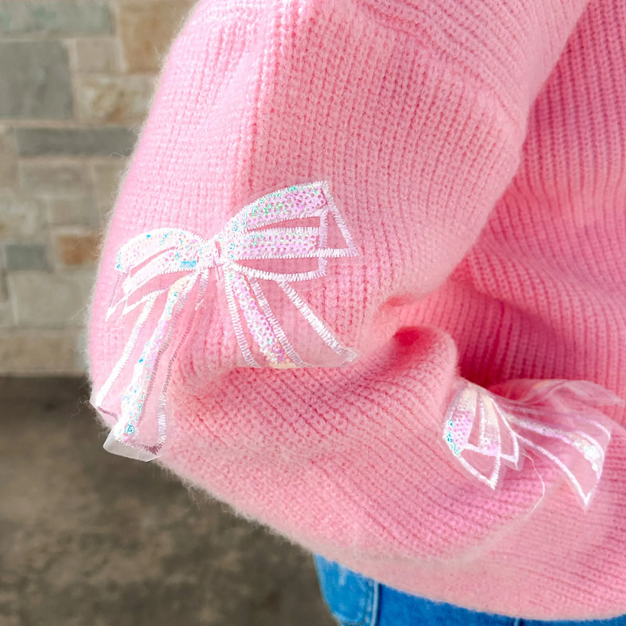 BOW DETAILED CARDIGAN SWEATER