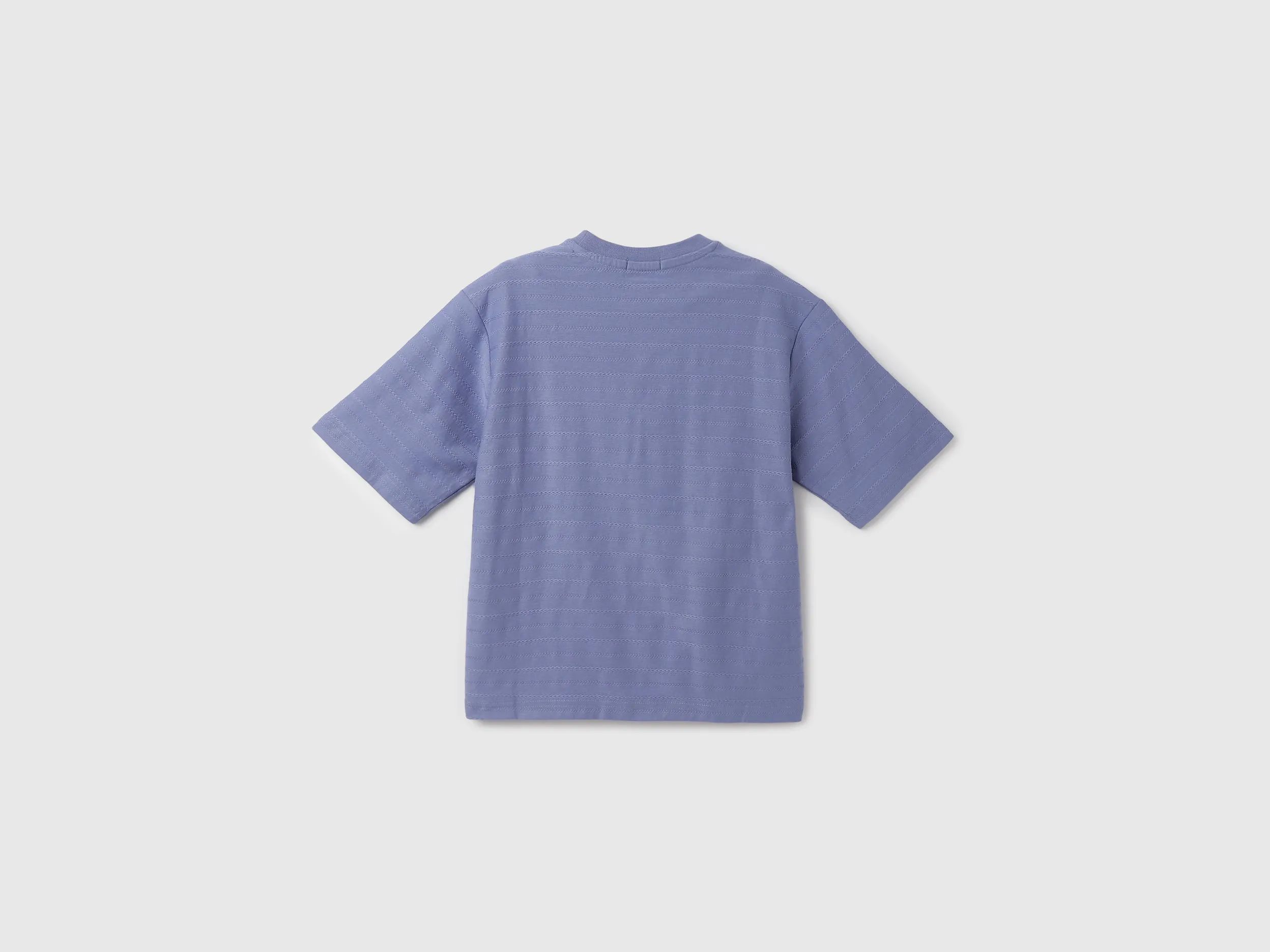Boxy Fit Round Neck Patterned T-Shirt