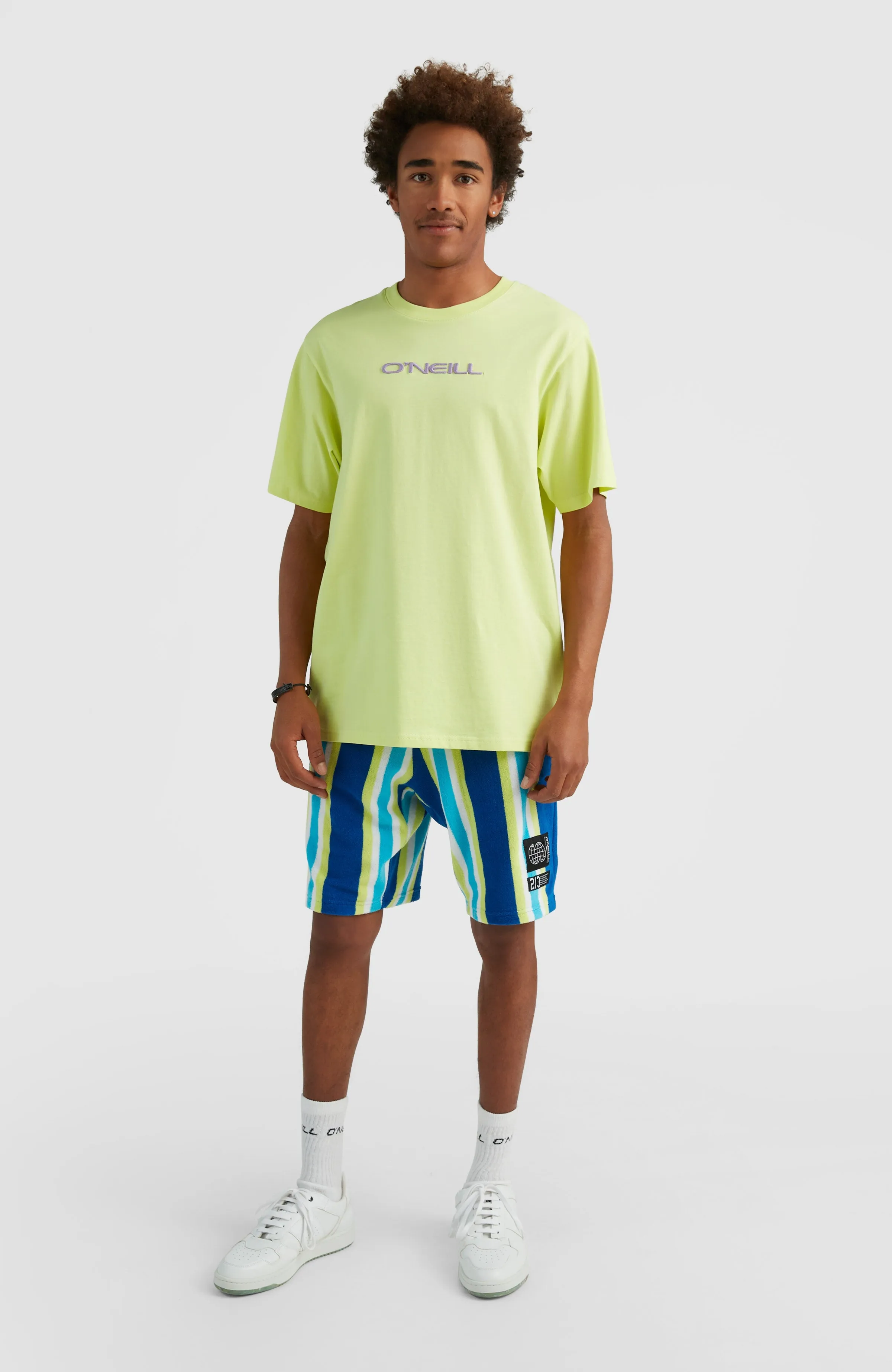 Brights Terry Shorts | Blue Towel Stripe