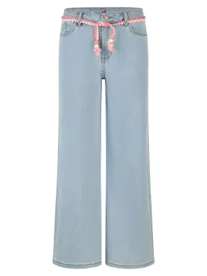 Buena Vista | Wide Leg Stretch Denim Jeans | 5781 lightstone