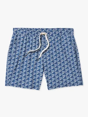 Bungalow Trunk | Navy Windy Flags