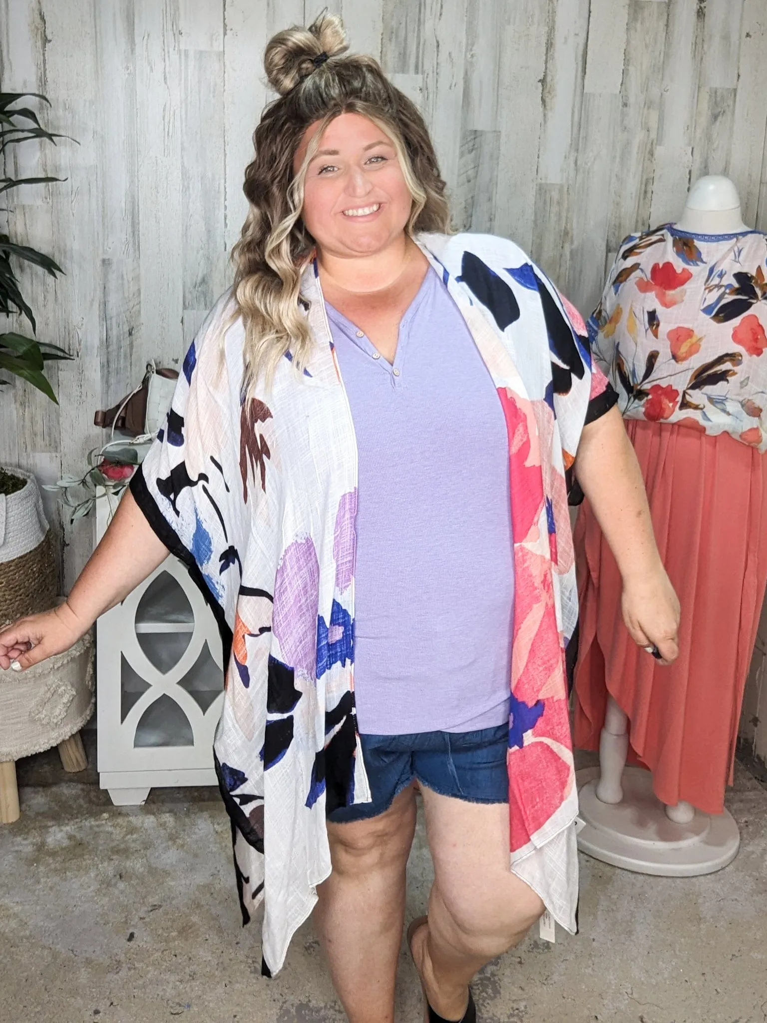 BUTTON FRONT HENLEY TANK (Solid Colors!)