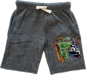 Californian Vintage- Street Art Shorts (Heather Grey)