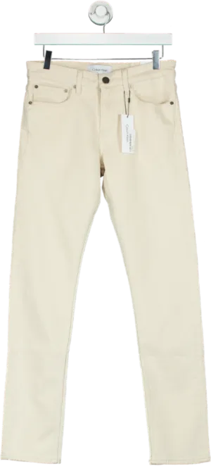 Calvin Klein Beige Skinny Jeans UK W30