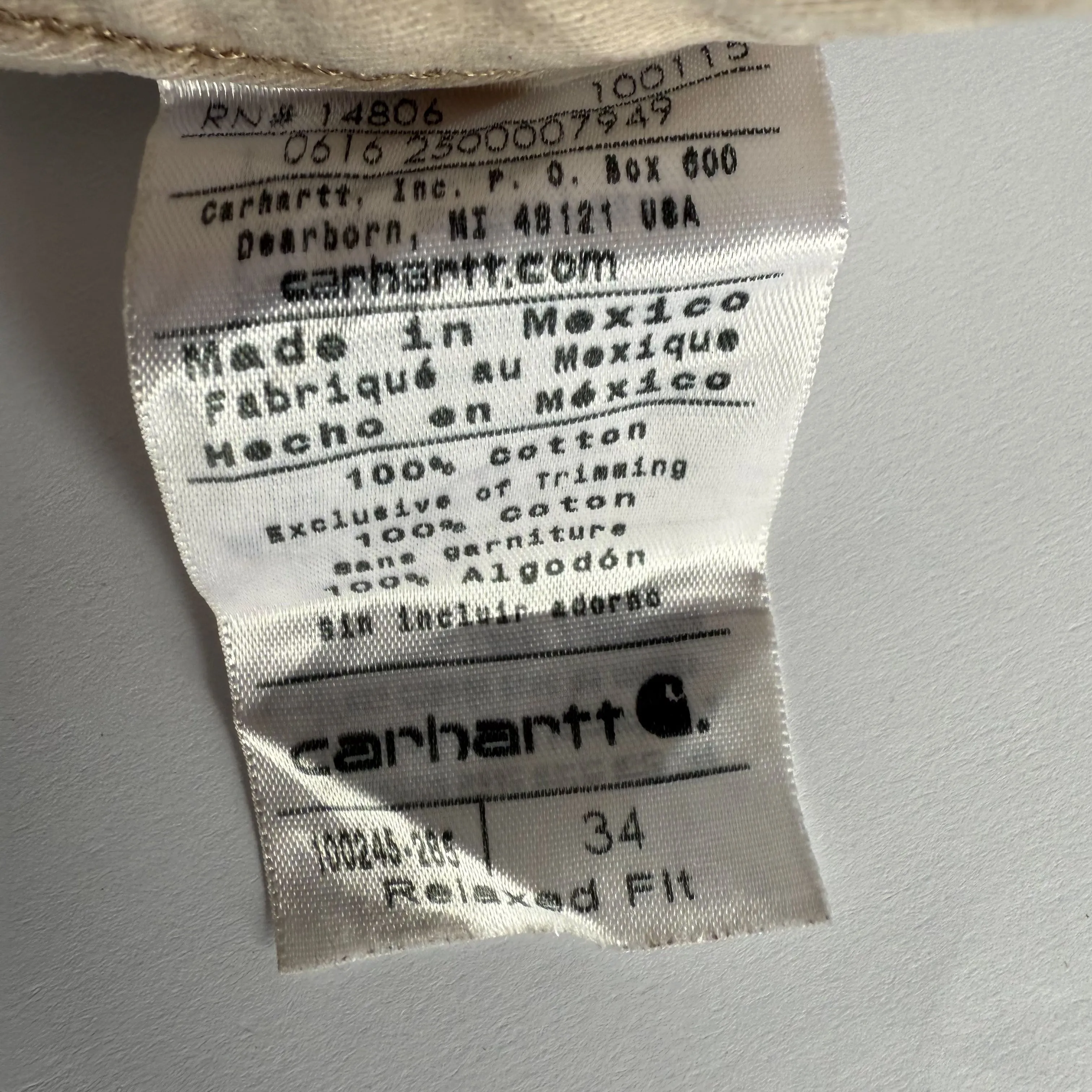 Carhartt Carpenter Shorts - 34”