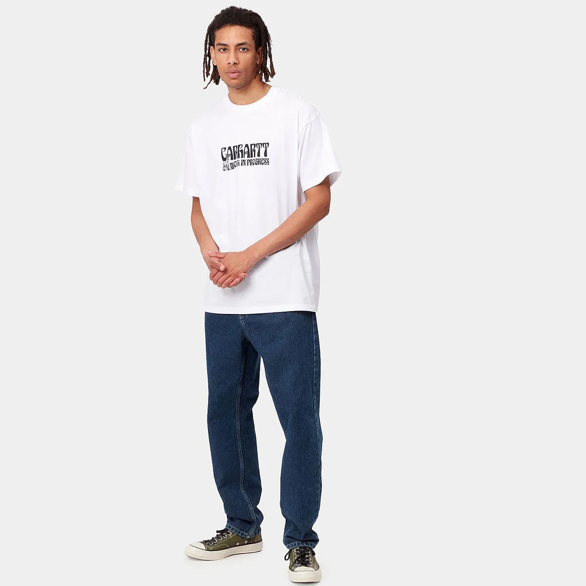 Carhartt WIP Newel Pant Organic Cotton Blue Stone Washed