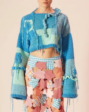 CAVIA Crochet Crop Sweater