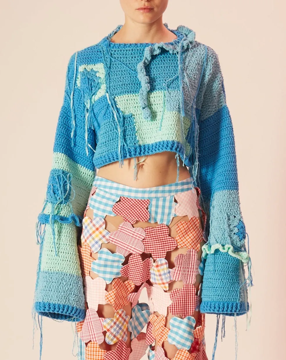 CAVIA Crochet Crop Sweater