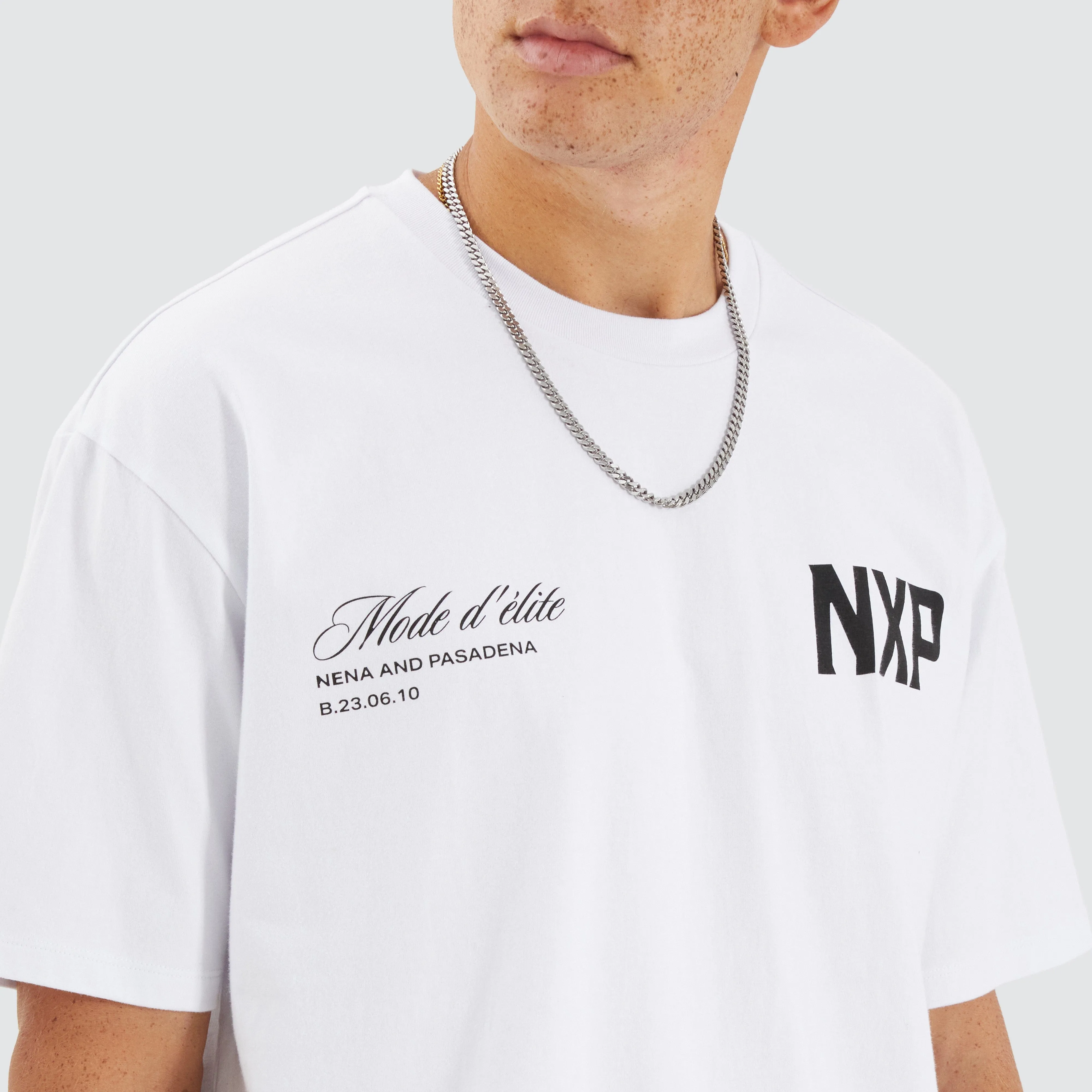 Central Box Fit Tee Optical White