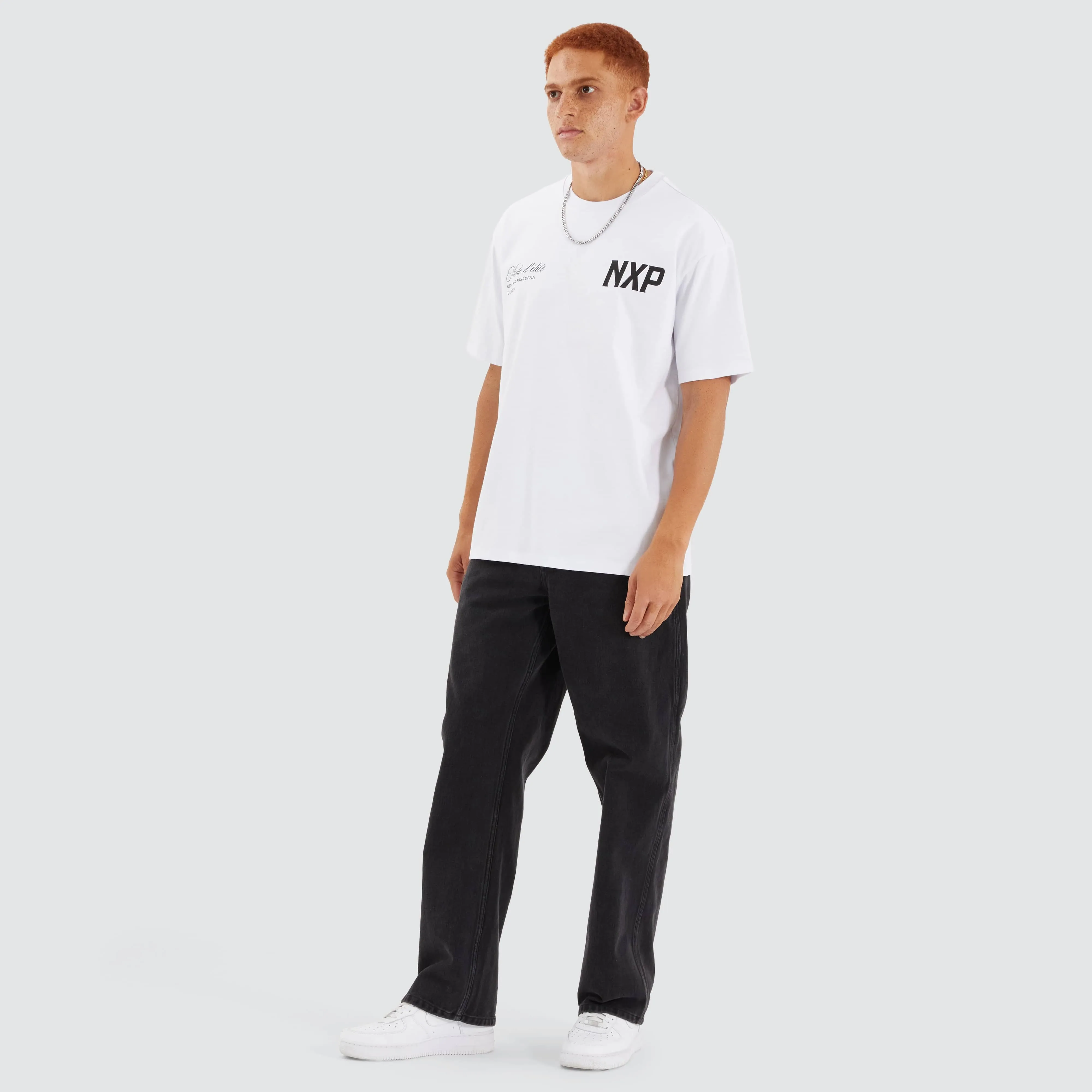 Central Box Fit Tee Optical White
