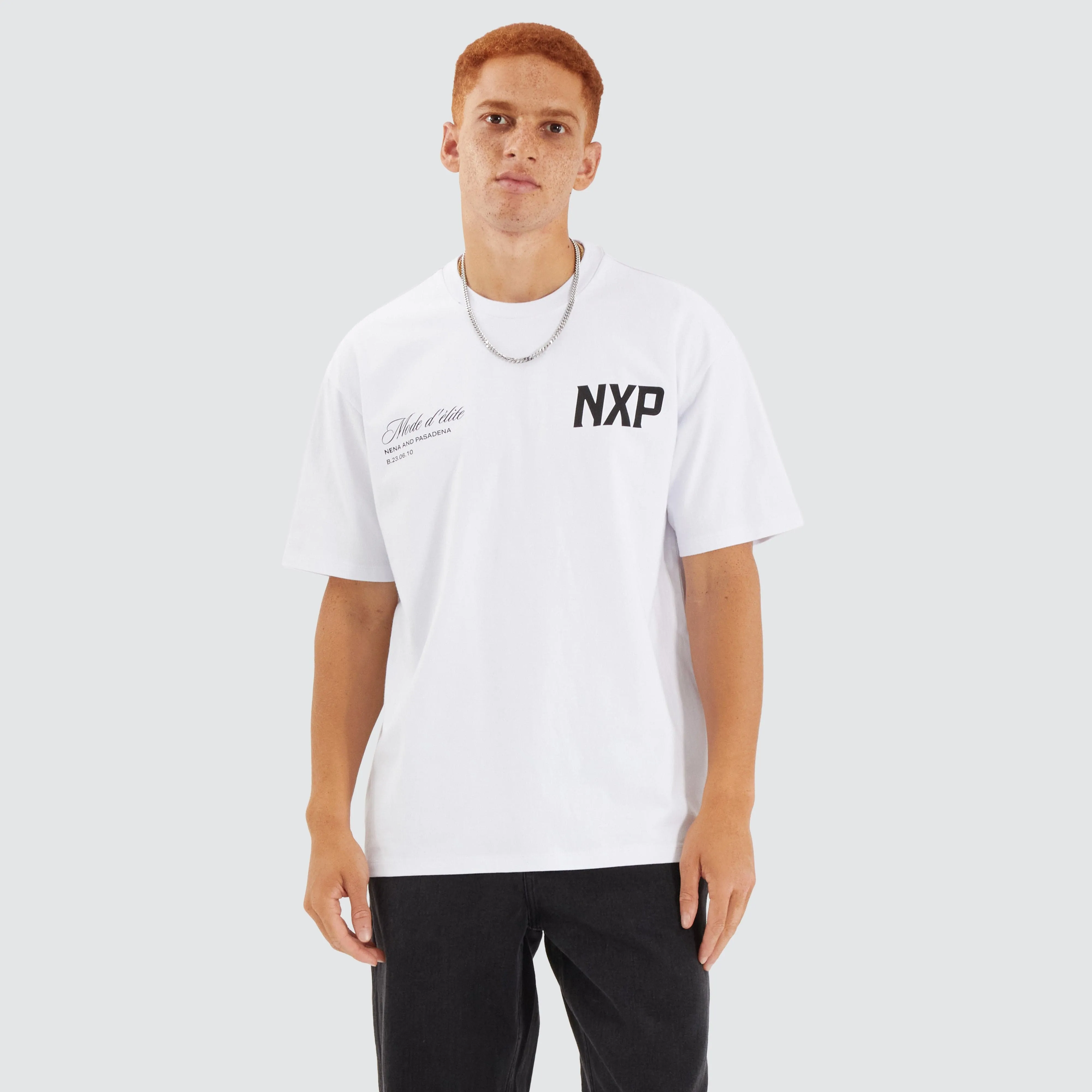 Central Box Fit Tee Optical White