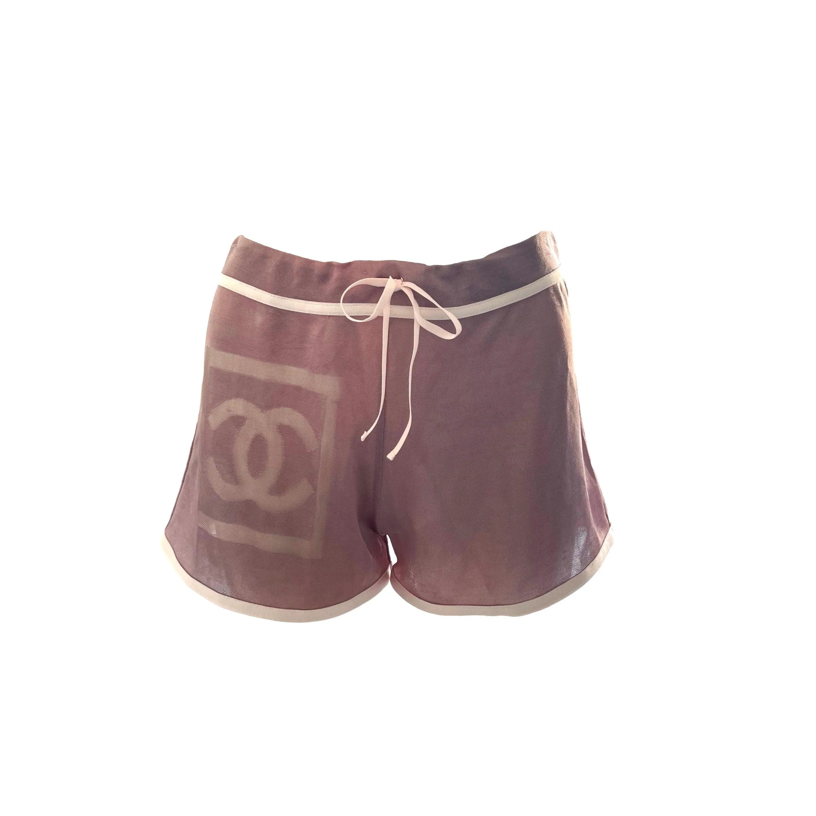 Chanel Purple Semi Sheer Shorts