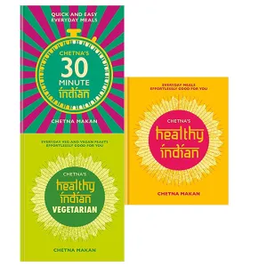 Chetna Makan  3 Books COllection Set (Chetna's 30-minute Indian, Chetna's Healthy Indian, Everyday family meals)