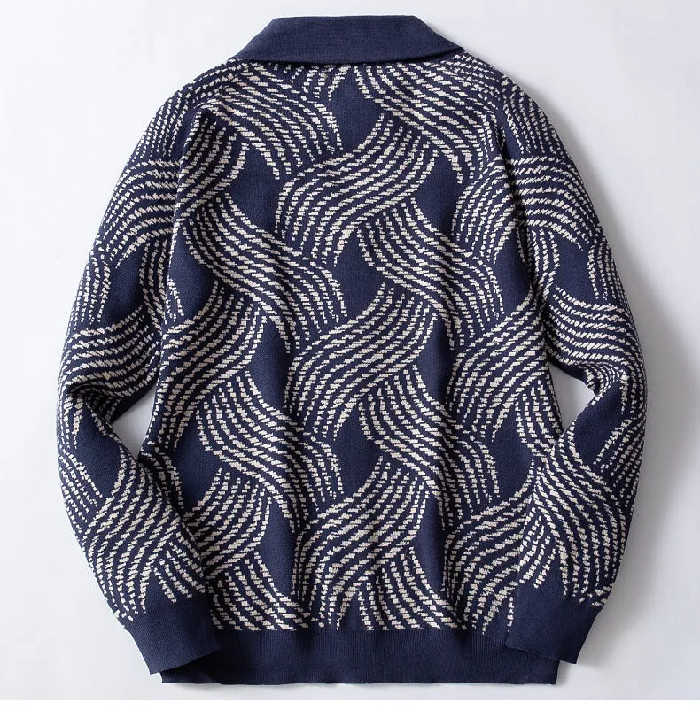 Chictango Waveform Knitted Cardigan