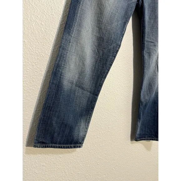 Citizens of Humanity Selvedge Button Fly Cropped Relaxed Jeans Size 34 1226-062