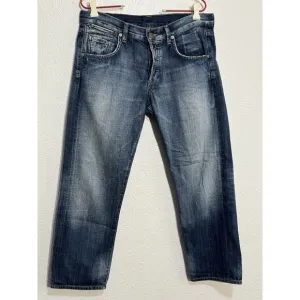 Citizens of Humanity Selvedge Button Fly Cropped Relaxed Jeans Size 34 1226-062