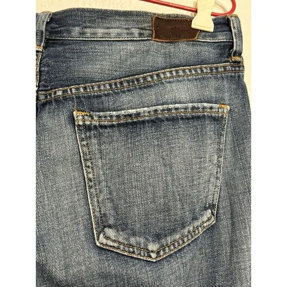 Citizens of Humanity Selvedge Button Fly Cropped Relaxed Jeans Size 34 1226-062