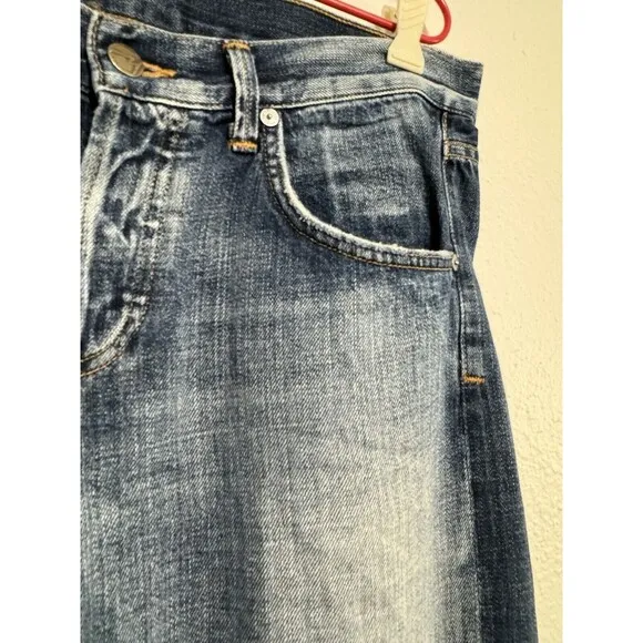 Citizens of Humanity Selvedge Button Fly Cropped Relaxed Jeans Size 34 1226-062