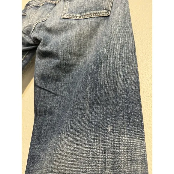 Citizens of Humanity Selvedge Button Fly Cropped Relaxed Jeans Size 34 1226-062