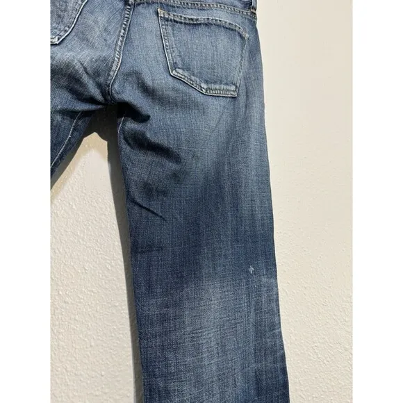 Citizens of Humanity Selvedge Button Fly Cropped Relaxed Jeans Size 34 1226-062