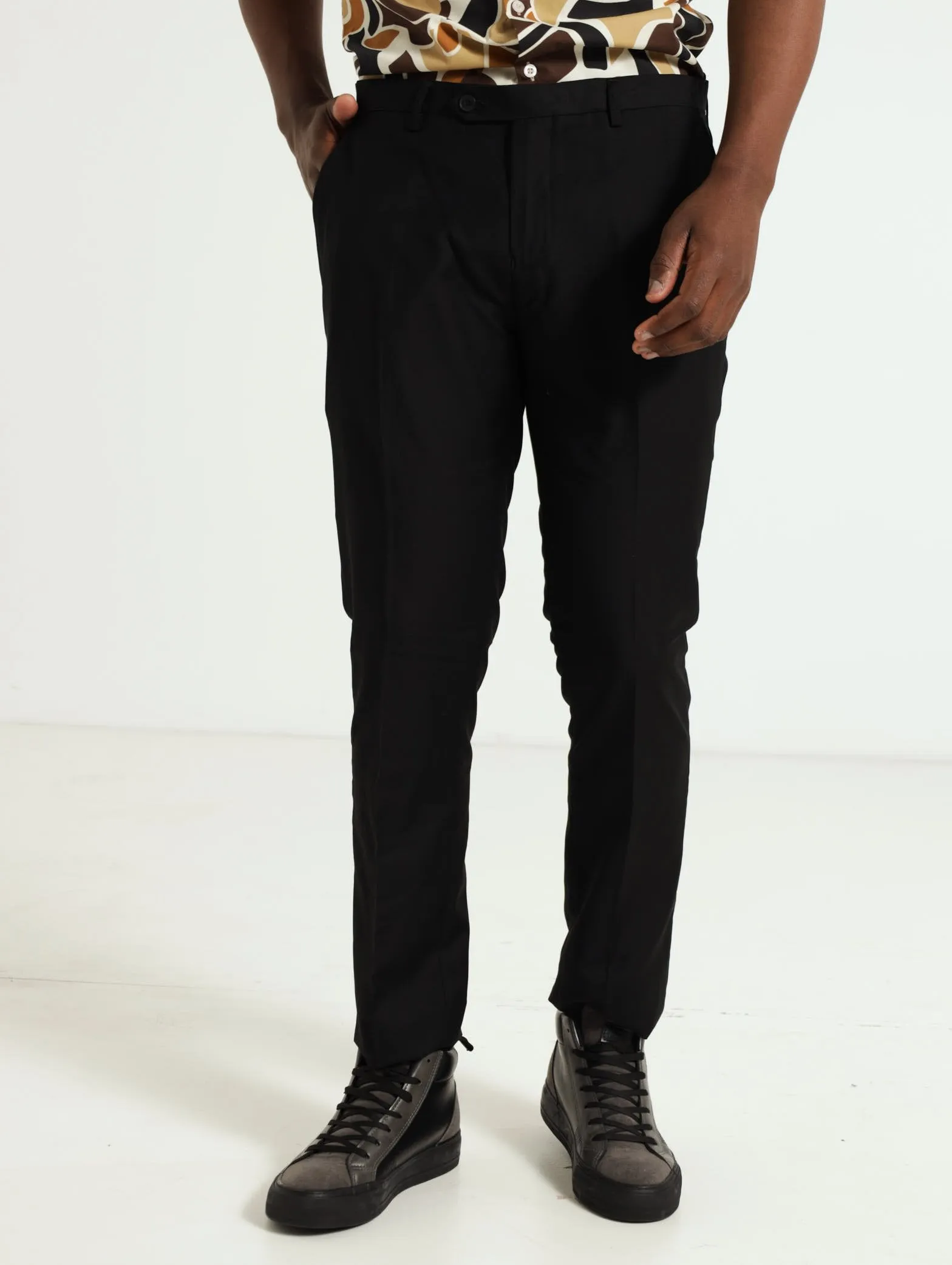 Classic Suit Trousers - Black