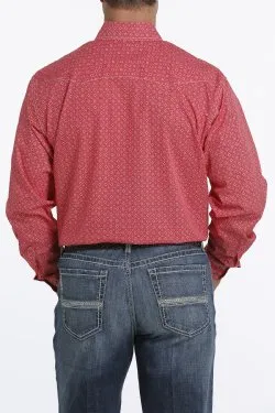 CLMTW1682041 Cinch Shirt MENS L/S  Geo Print/Snaps