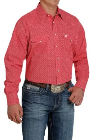 CLMTW1682041 Cinch Shirt MENS L/S  Geo Print/Snaps