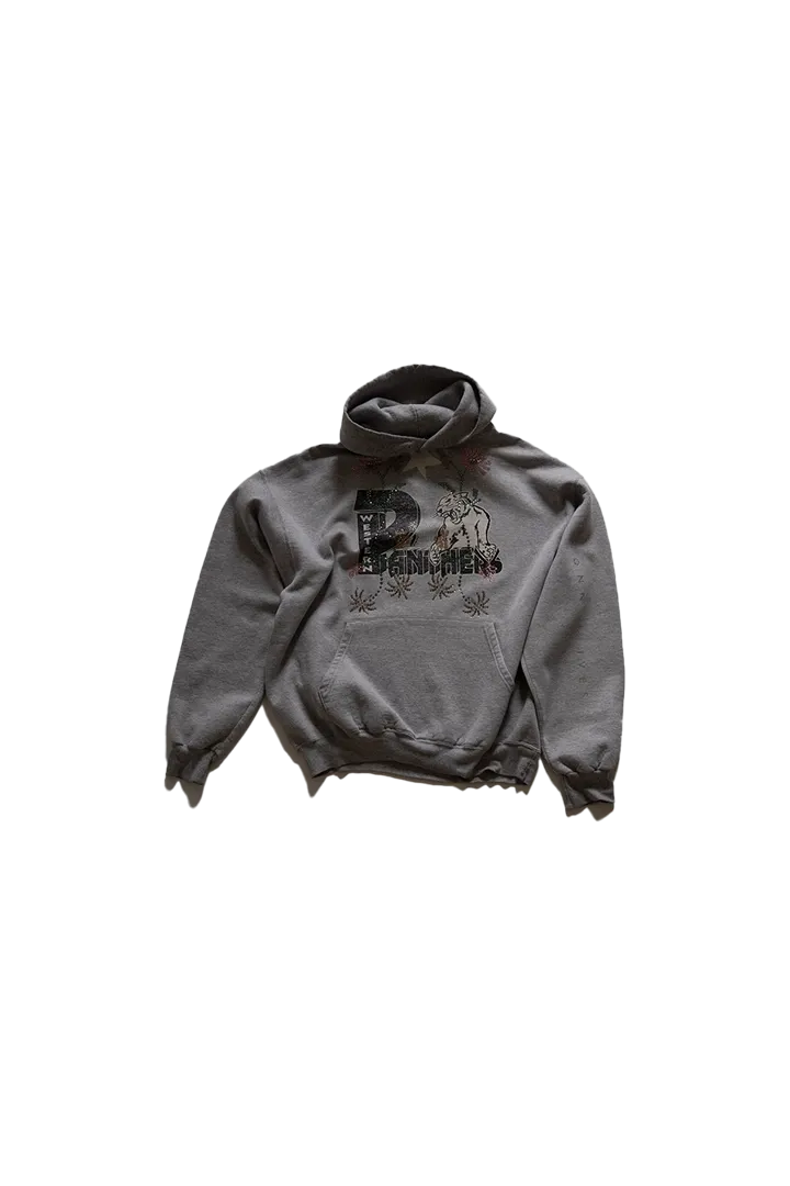 Conner Ives Reconstituted Floral Crystal Hoodie