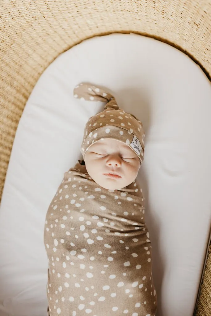 Copper Pearl - Top Knot Hat - Fawn
