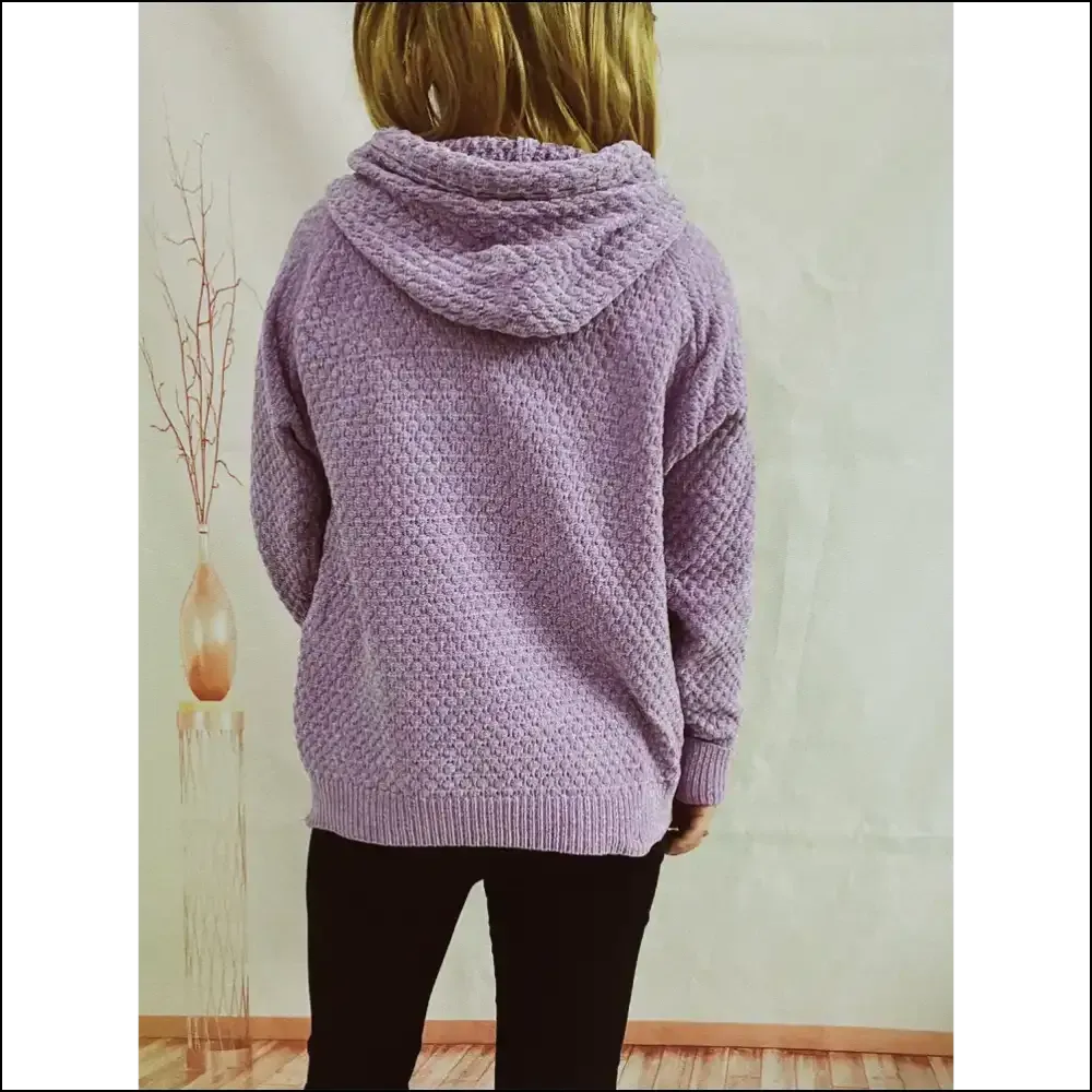 Cozy Up in Chic Drawstring Hooded Sweater: your Wardrobe's Warm Hug!
