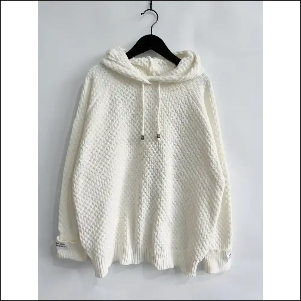 Cozy Up in Chic Drawstring Hooded Sweater: your Wardrobe's Warm Hug!
