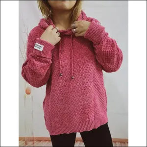 Cozy Up in Chic Drawstring Hooded Sweater: your Wardrobe's Warm Hug!