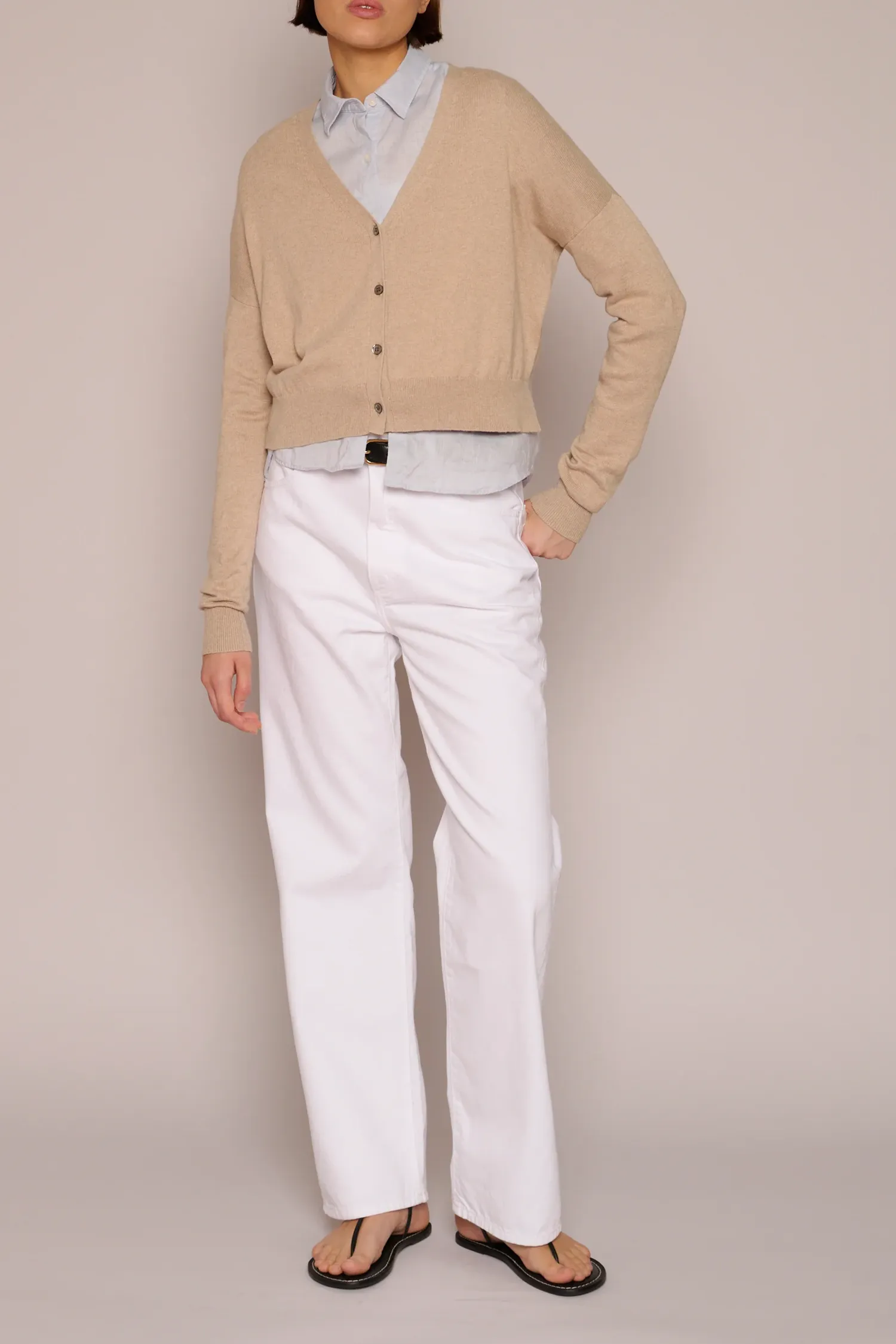 Crop Cardi Biscuit