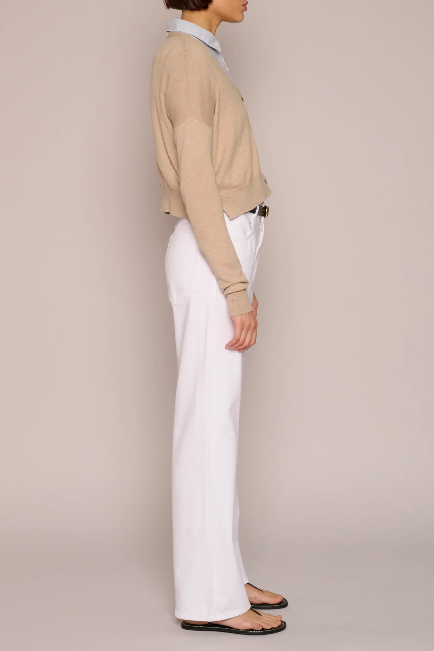 Crop Cardi Biscuit