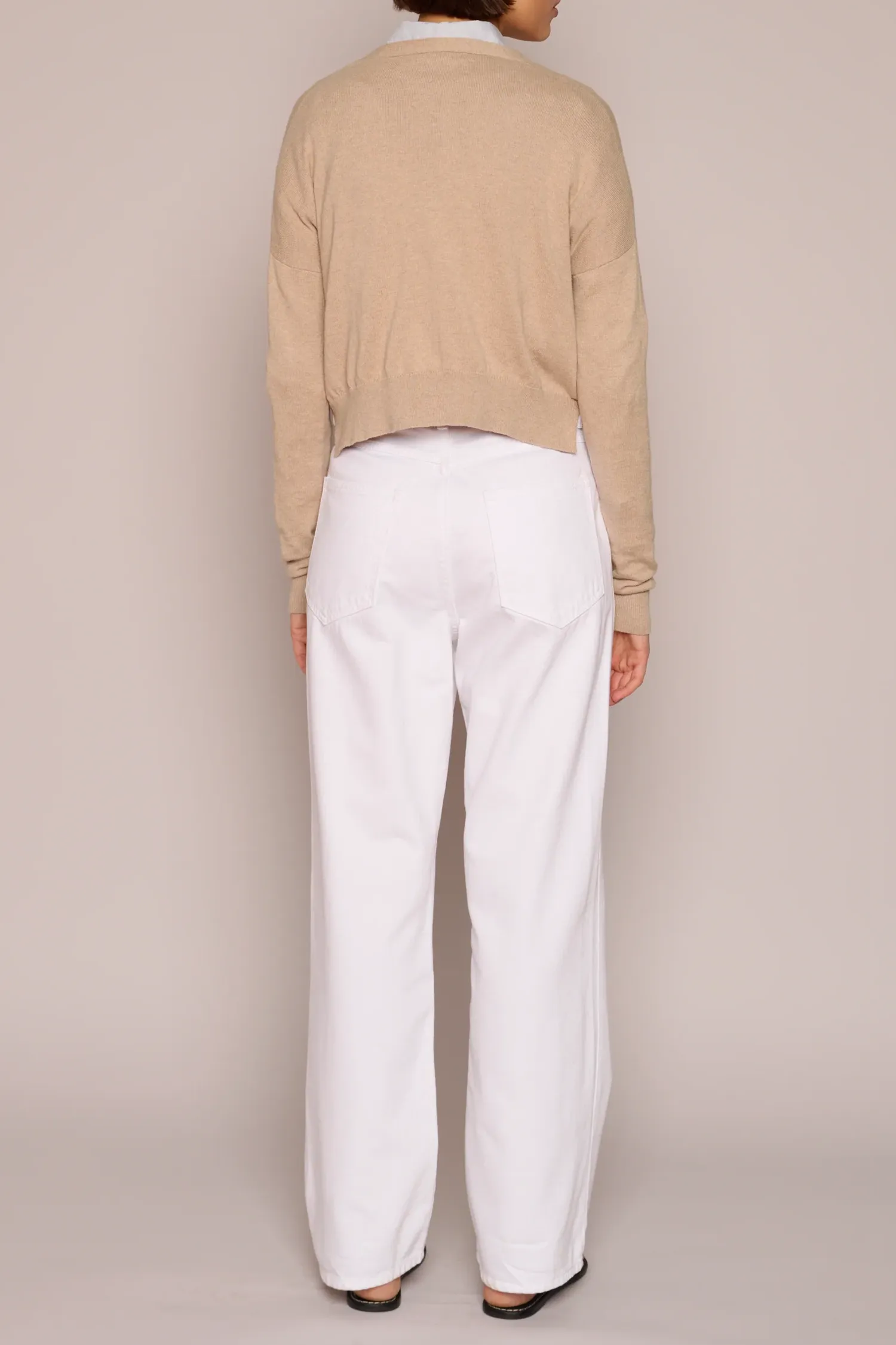 Crop Cardi Biscuit