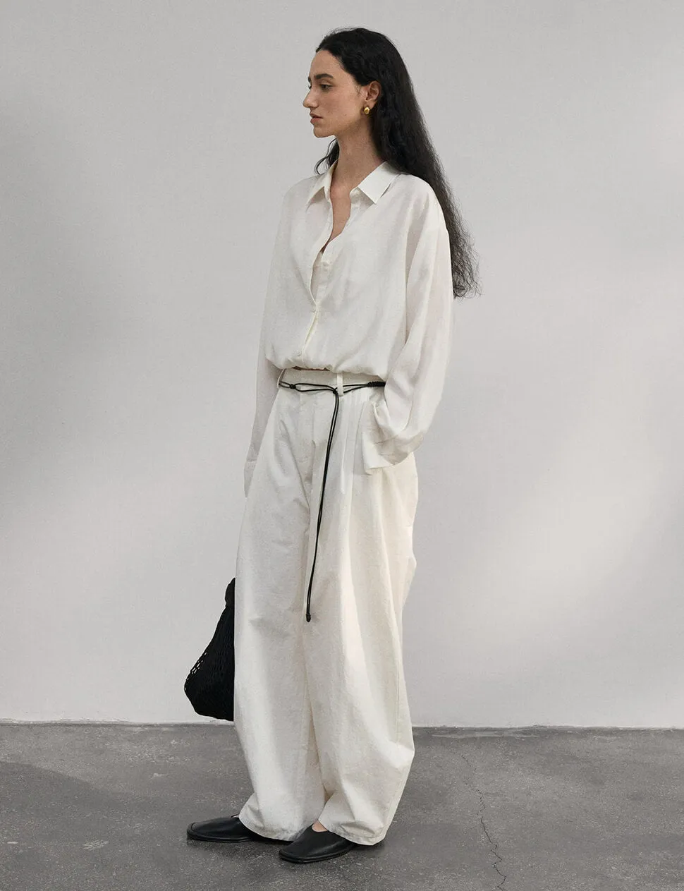 Crop Layered Bubble Shirt -PREORDER