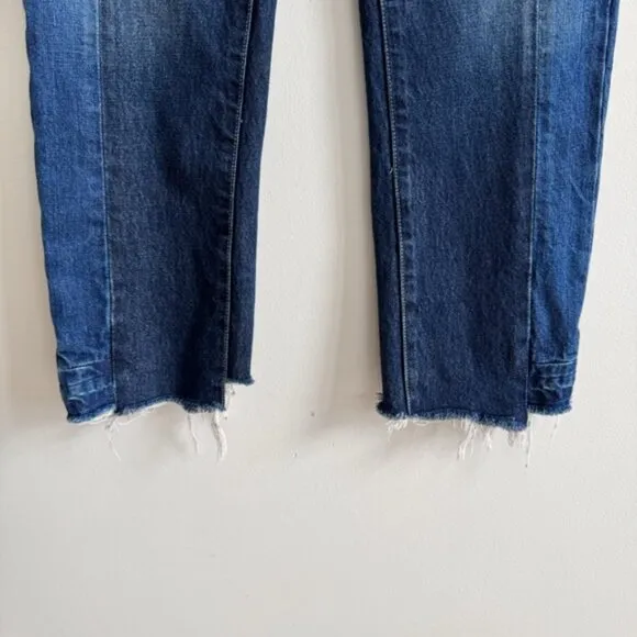 CURRENT/ELLIOTT • Selvedge Uneven Seamed Original Straight Jeans in Cassady • 28