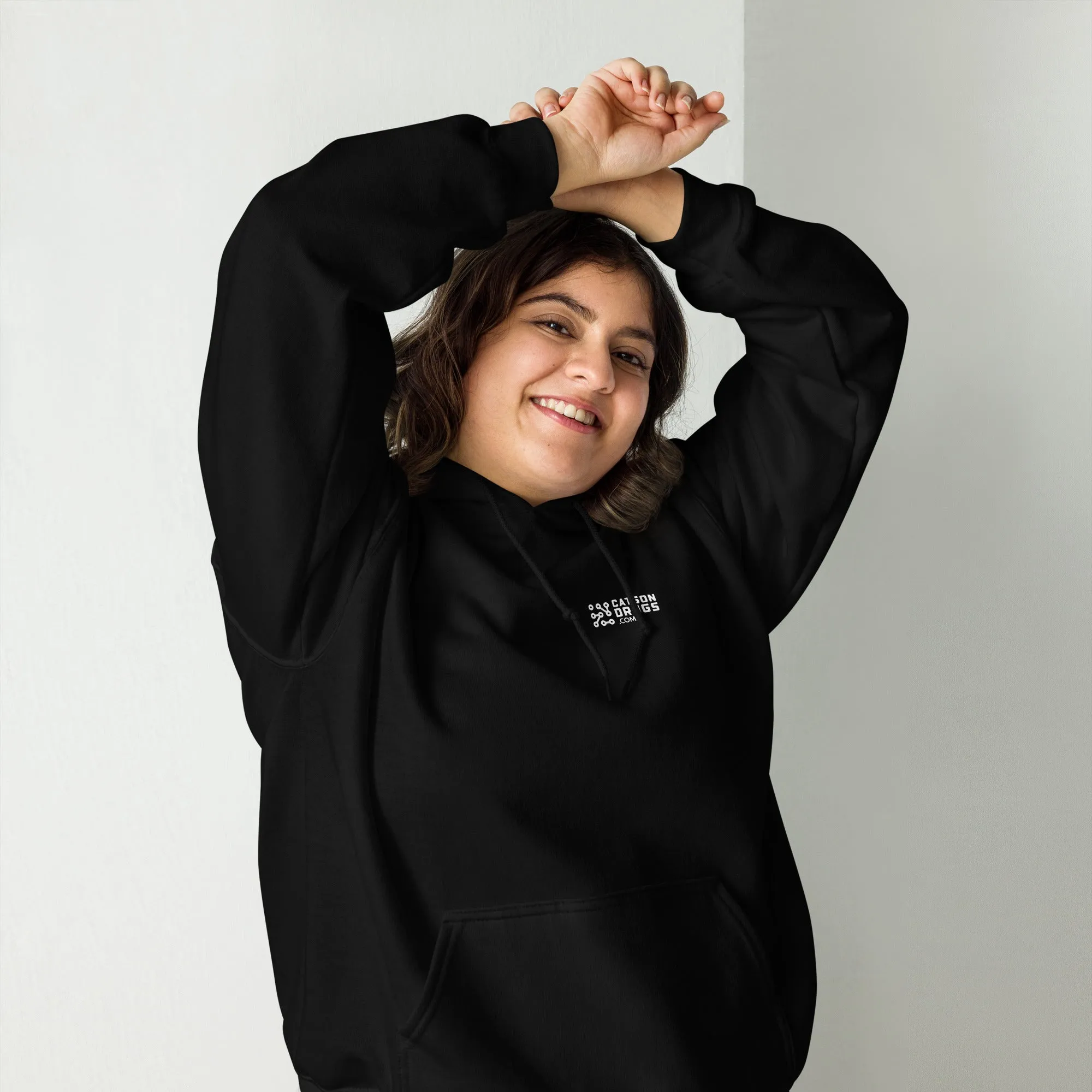 Cyberpunk Hoodie | Only Rave at Night | Psychedelic Cat