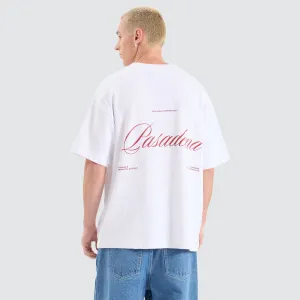 Date Night Loopback Raptor Tee Optical White