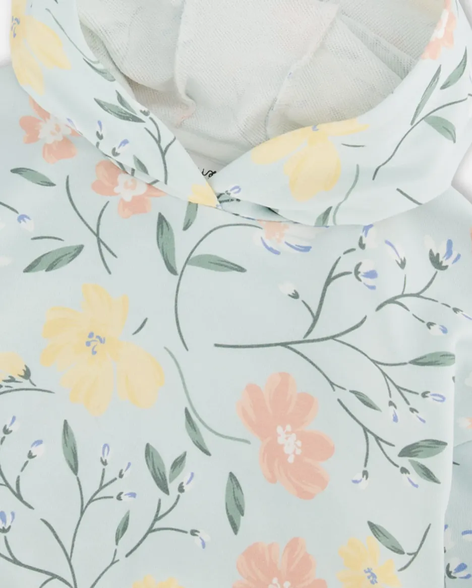 Deux Par Deux Terry Flower Hoodie