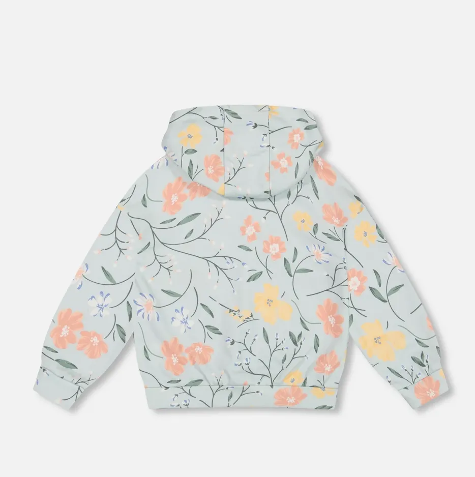 Deux Par Deux Terry Flower Hoodie