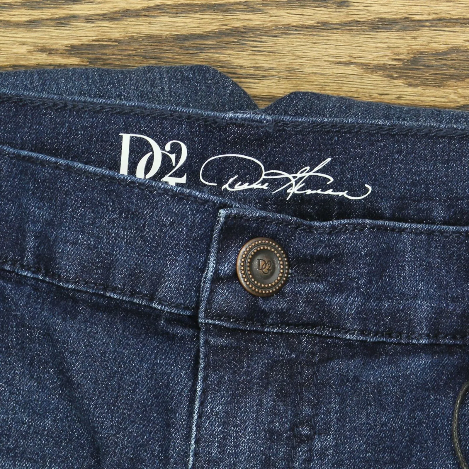 DG2 by Diane Gilman Plus Size Embroidered And Frayed Wide-Leg Jeans