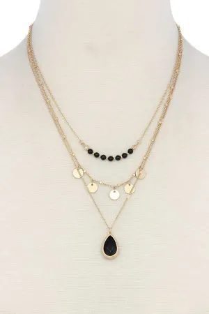 Distinctly Mine - Layered Onyx Necklace