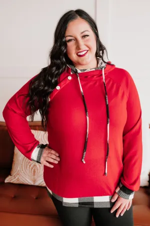 Double Feature Hoodie in Christmas Red