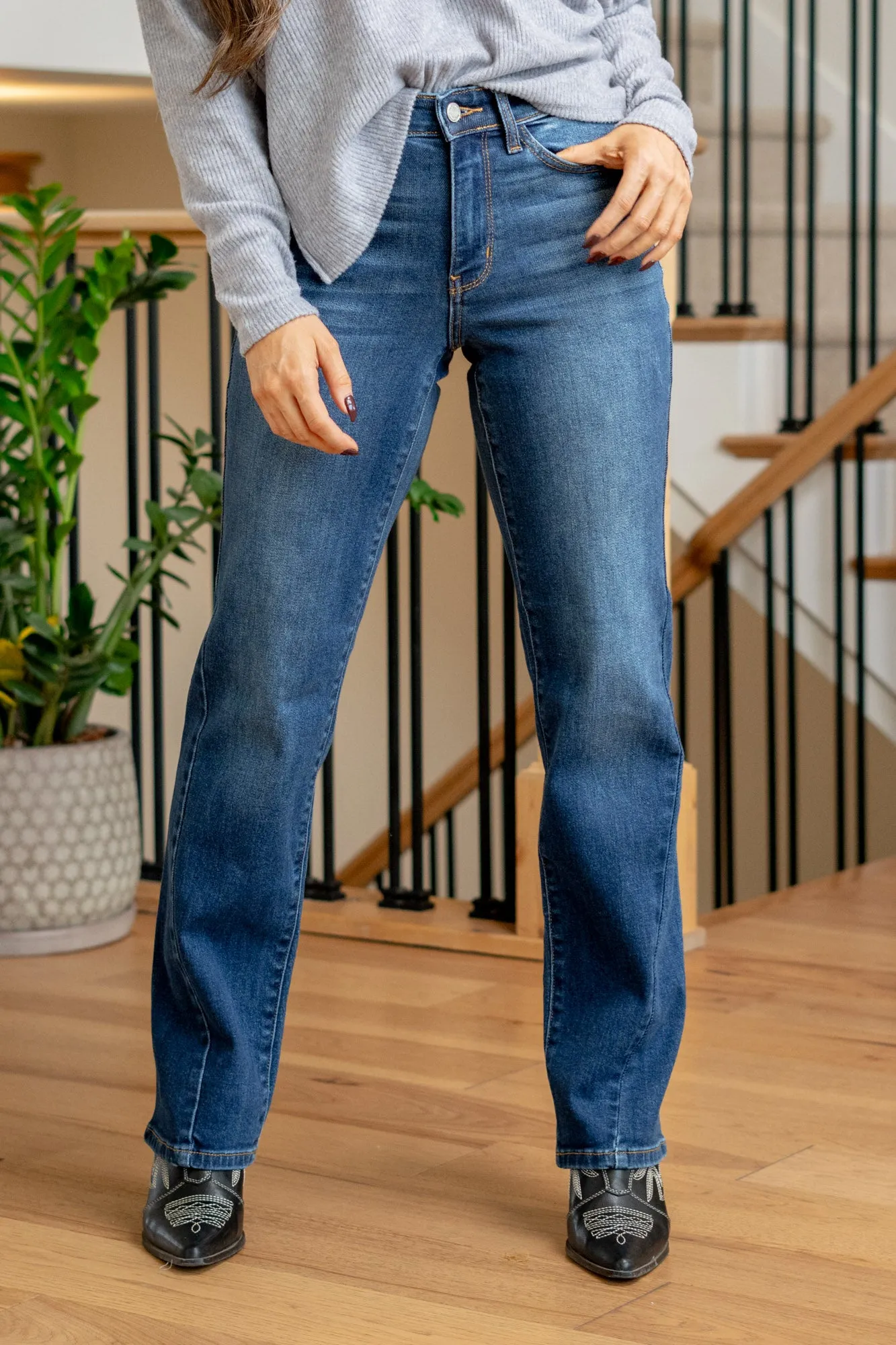 Dusklight Dreamer Mid Rise Straight Leg Regular & Plus Sizes