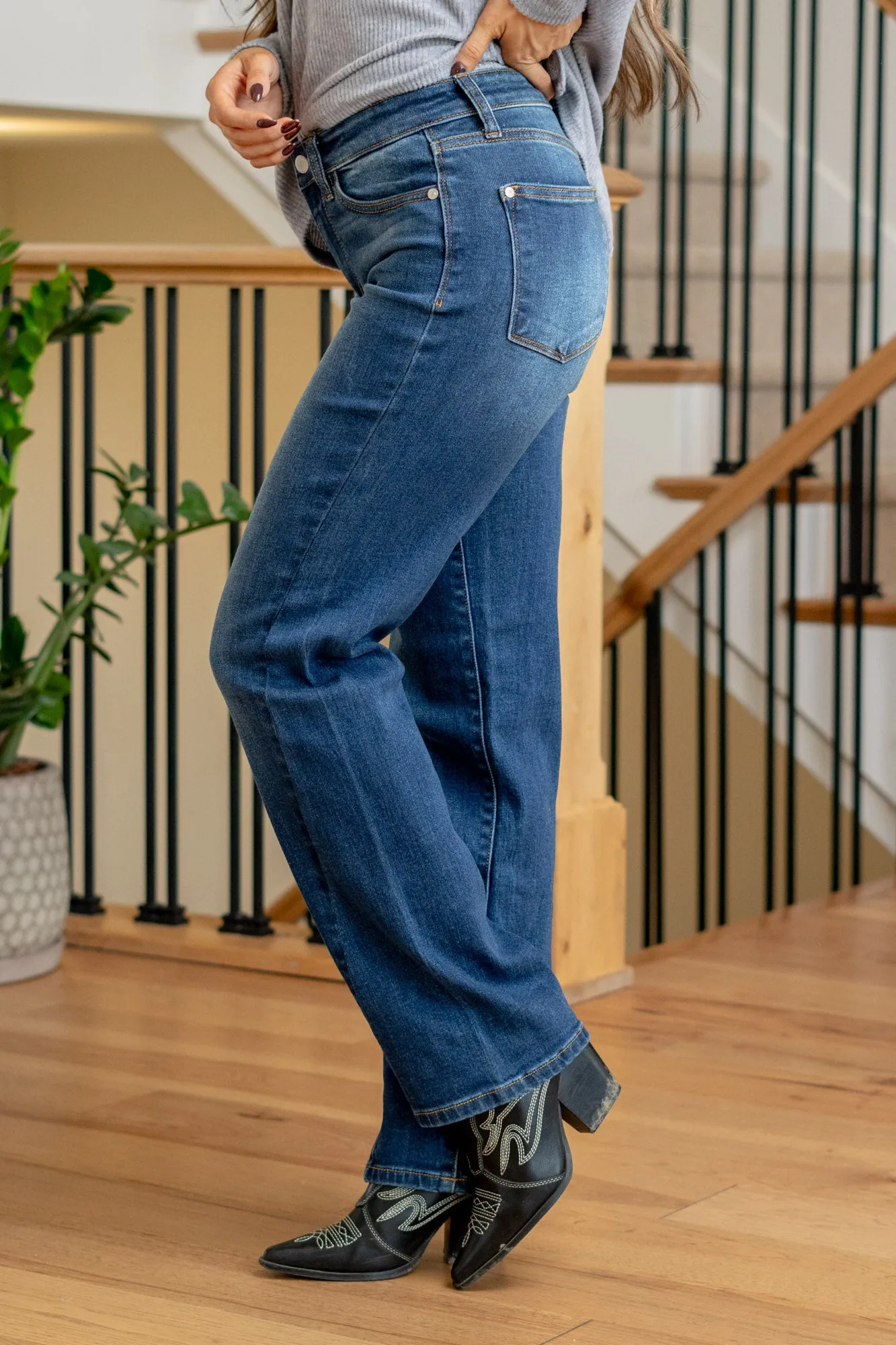 Dusklight Dreamer Mid Rise Straight Leg Regular & Plus Sizes
